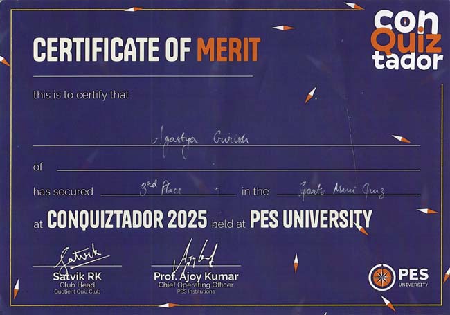 Conquiztador 2025 winner